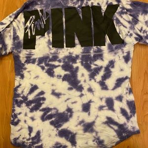 Pink campus long sleeve tee